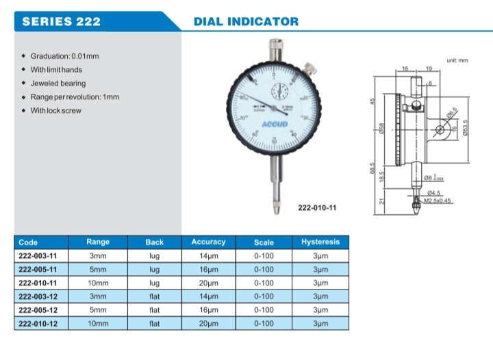 Dial Indicator 222
