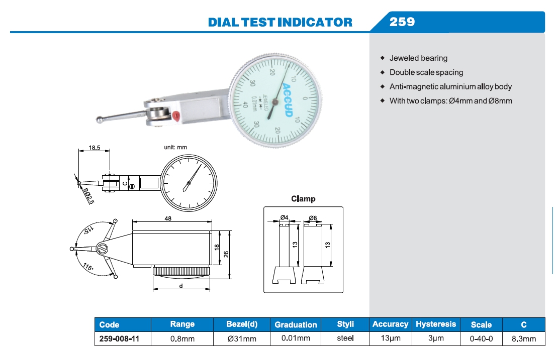 Dial Test Indicator 259