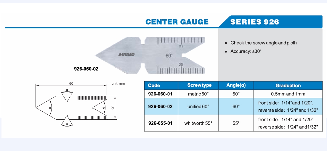 Center Gauge