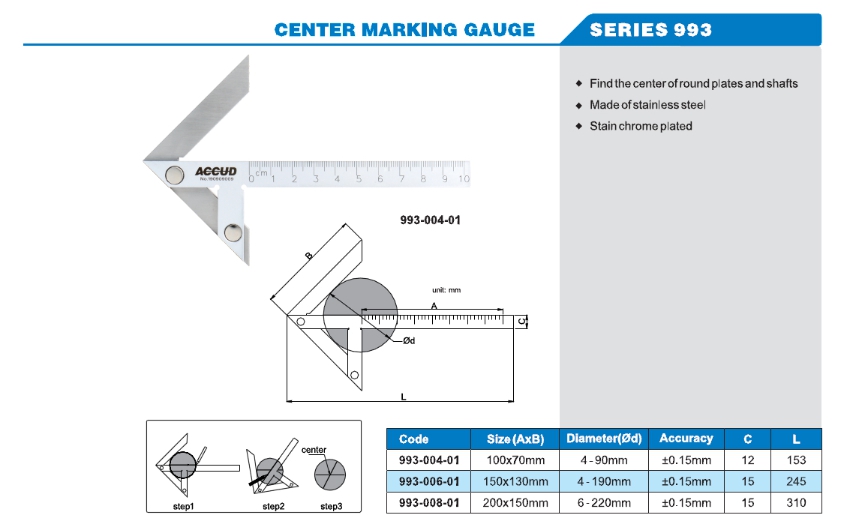Center Marking Gauge