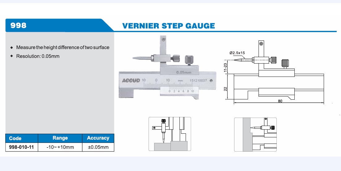 Vernier Step Gauge