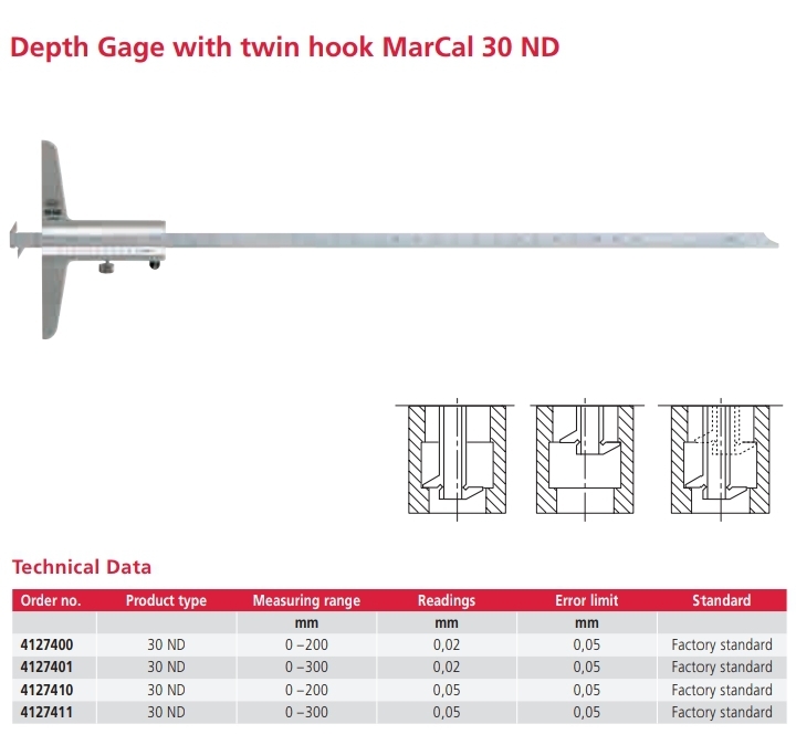 Depth Gage 30 ND